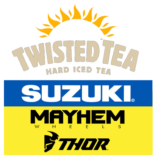 Twisted Tea HEP Suzuki badge